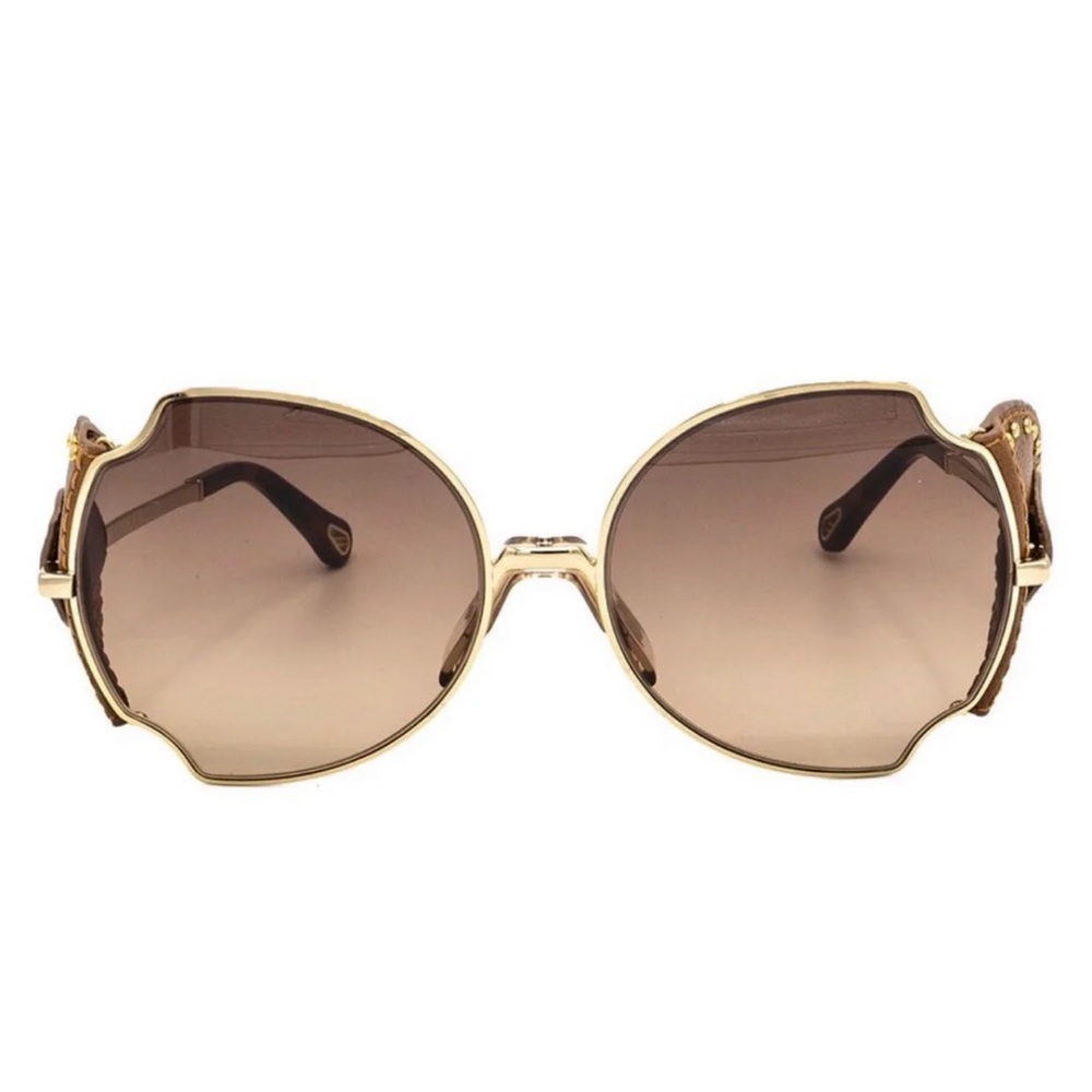 New CHLOE sunglasses with leather side shields - Picture 4 of 8